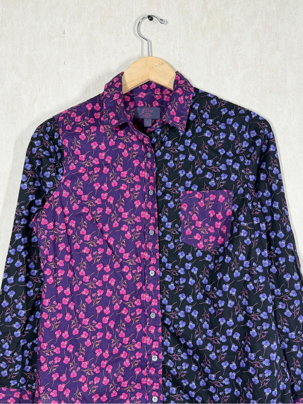J. Crew Women’s Slim Perfect Button Down Shirt in Liberty Mixed Print 4 - Picture 4 of 11